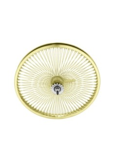 20 Steel Coaster Wheel 144 Spoke 14gGold 3/8 Axle Single...